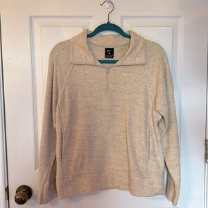 Pale pink pullover hoodie